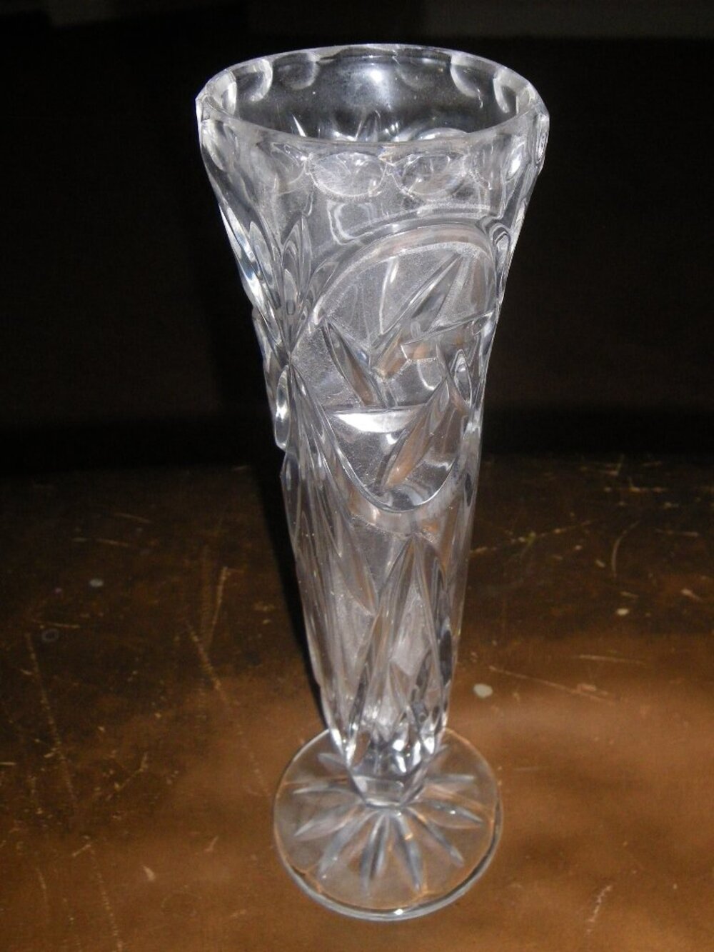 Vintage Small Crystal Vase